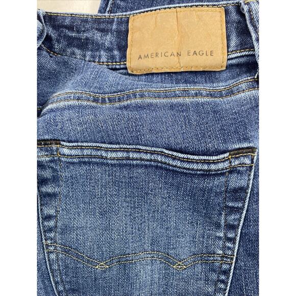 American Eagle Jeans Boys 25 x 26‎ Airflex Temp Tech Blue Dark Wash Denim - Picture 13 of 13